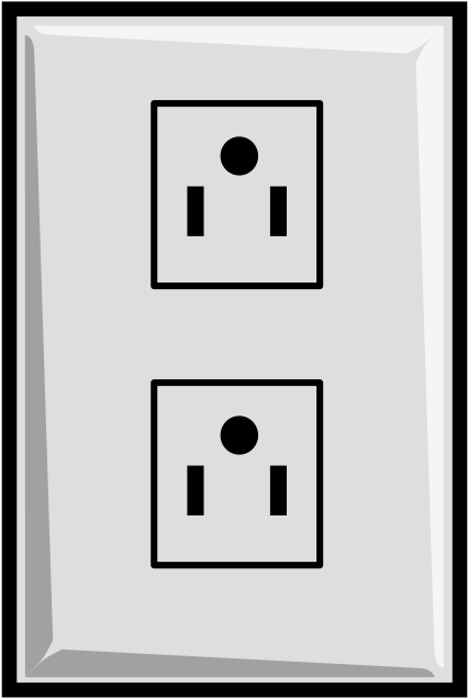 Free Power Outlet, - Power Outlet Clipart (600x800)