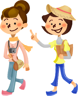 Women Traveling - 女性 達 イラスト 無料 (325x400)