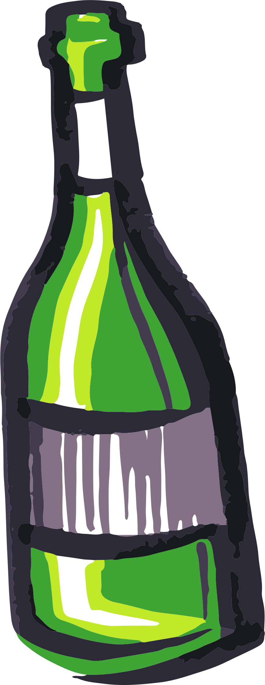 Wine Bottle - Wine (869x2245)