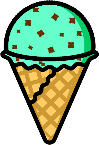 チョコミントのアイスクリーム Ice-cream Chocolatemint - Ice Cream (600x600)