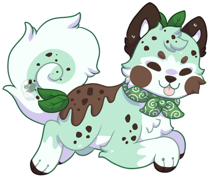 Mint Chocolate Chip Ice Cream By Torotiel On Deviantart - Mint Ice Cream Anime (500x500)