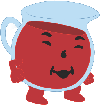 Kool Aid Clipart Real - Kool Aid Guy Png (376x406)