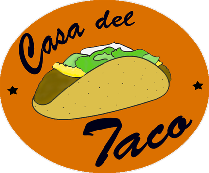 Taco Clipart Del Taco - October 14 (422x350)