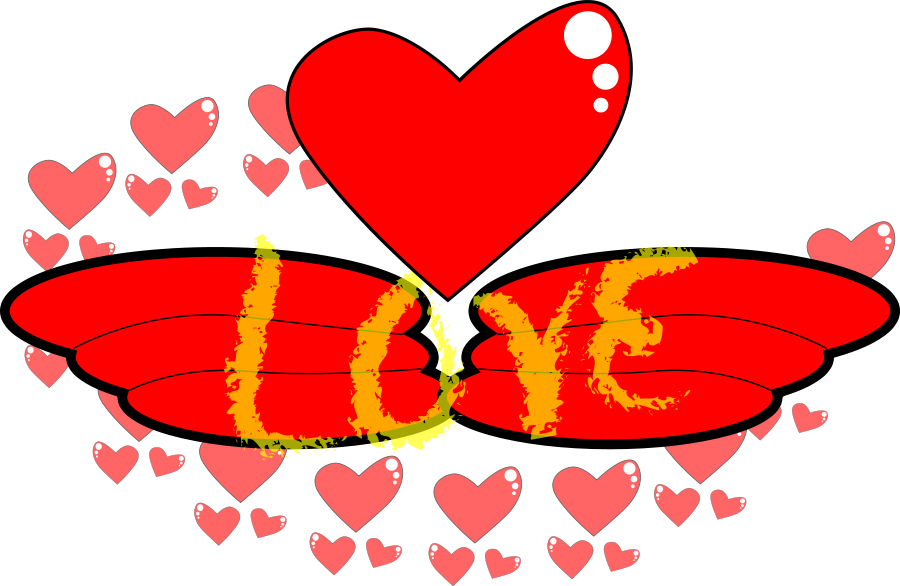 Wing Sinister Clipart, Vector Clip Art Online, Royalty - Prediseñadas De Amor (900x586)