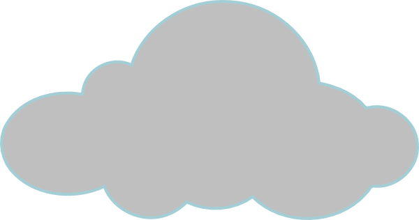 Gray Clouds Clipart Png (600x316)