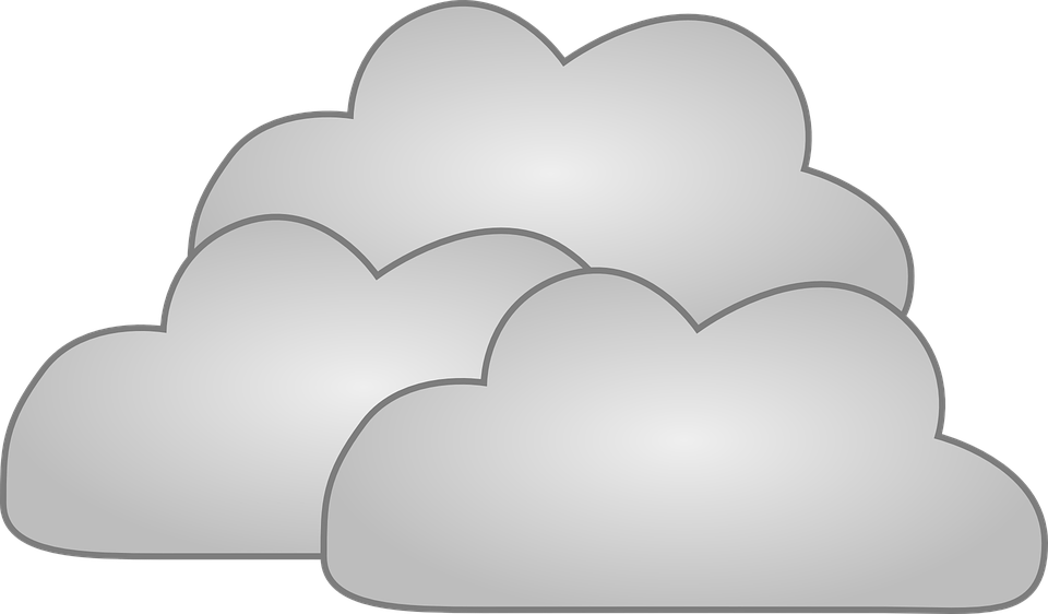 Snow Clouds Cliparts - Cumulus Cloud Clip Art (960x562)