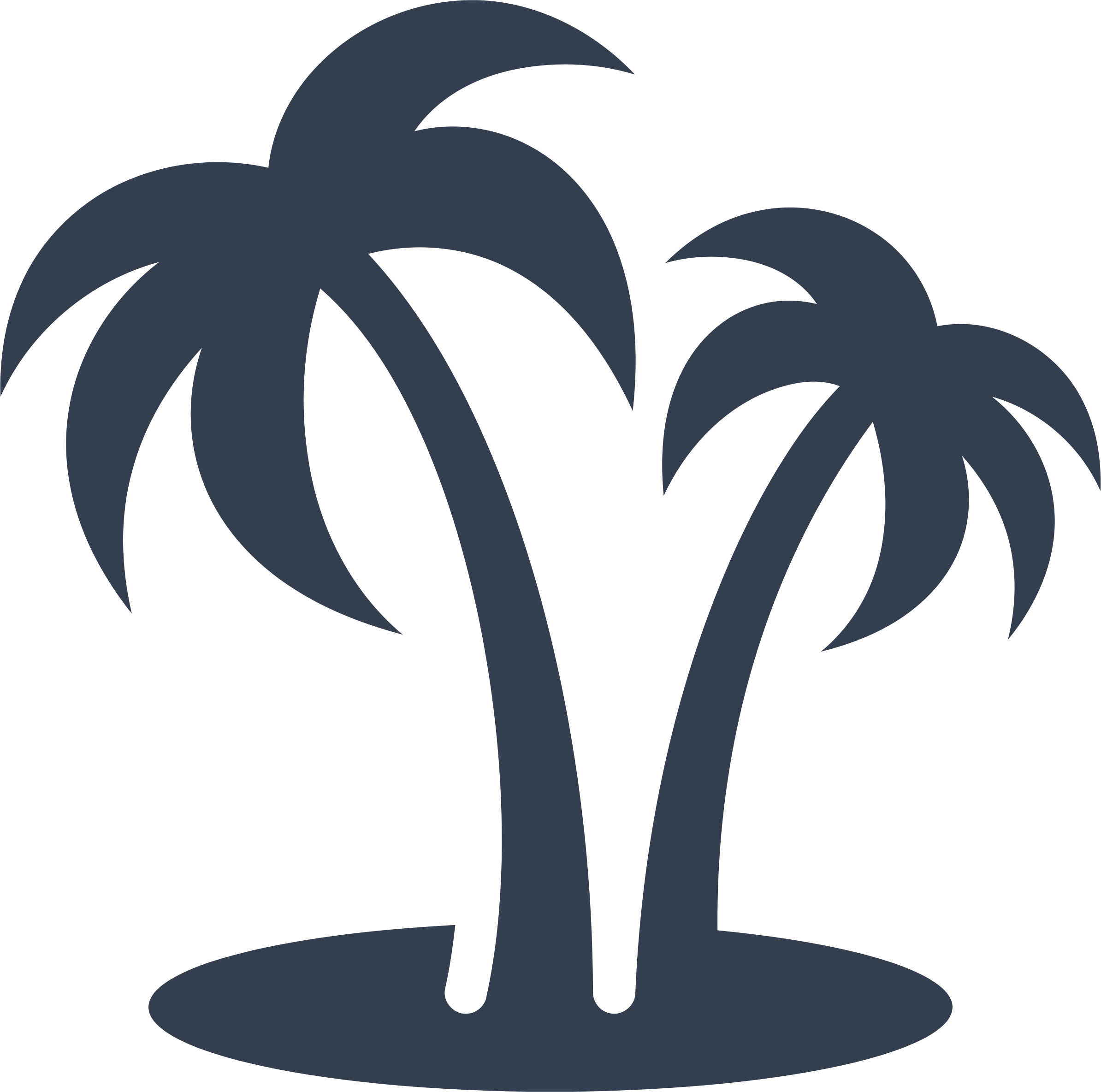 Big Image - Palm Tree Clipart Black And White (2388x2368)