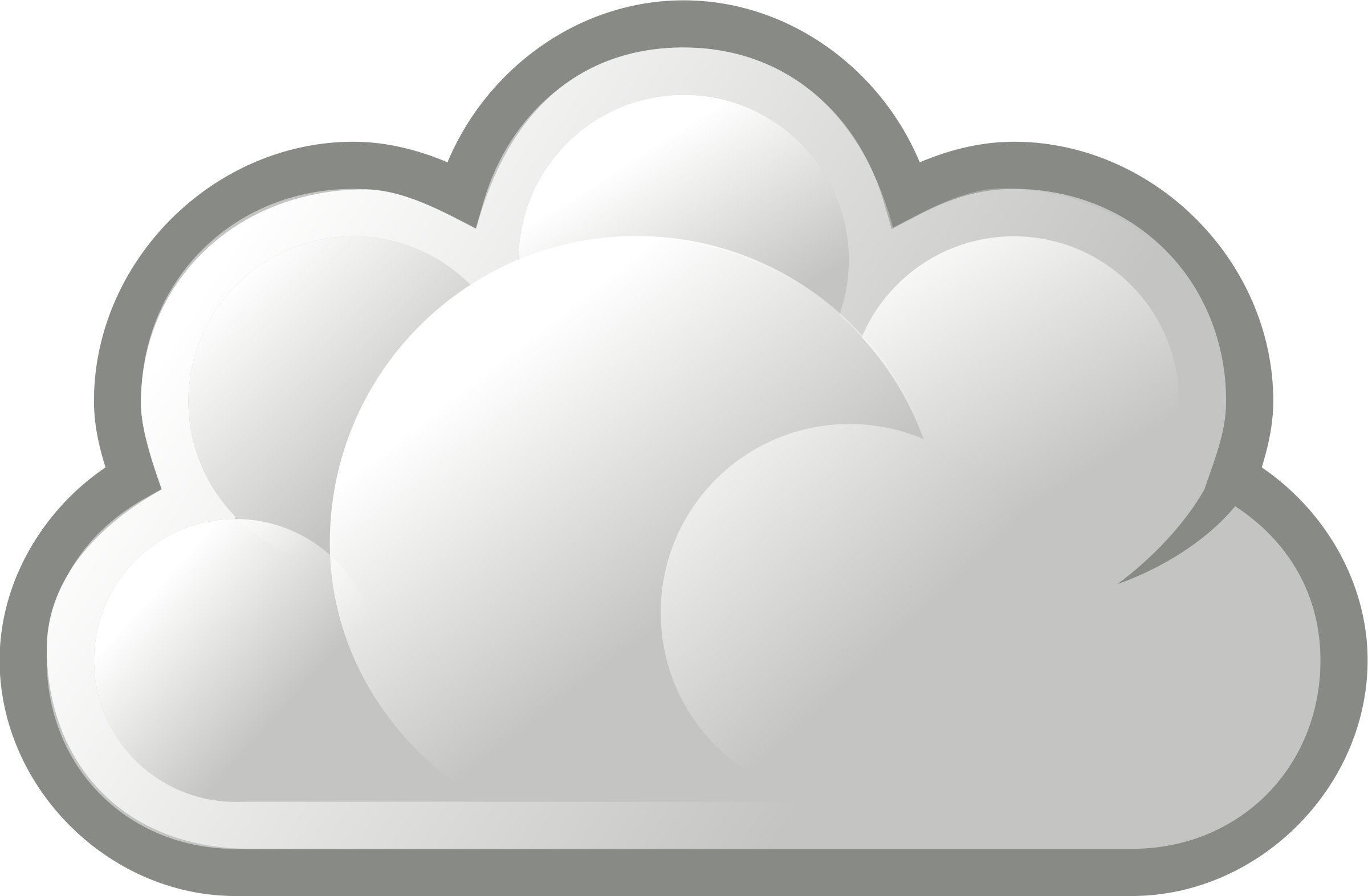 Gray Clouds Clipart - Weather Symbols.