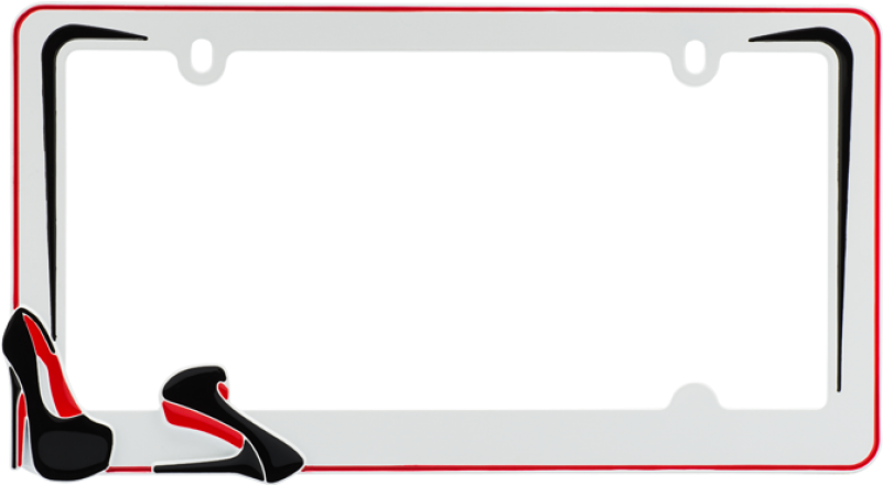 Stiletto License Plate Frame - Fashion (800x800)