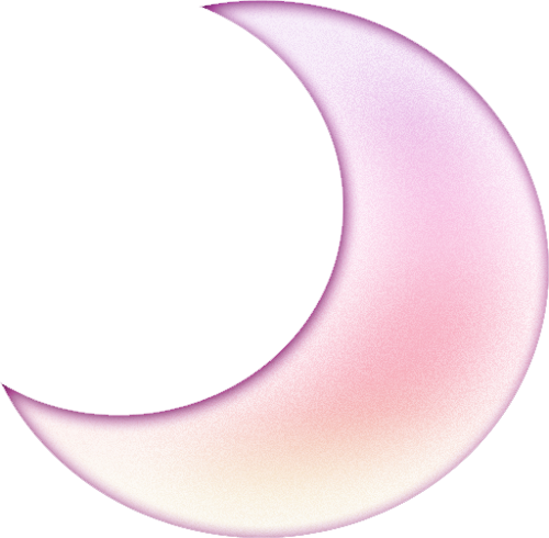 Cartoon Moon Clipart - Pink Moon Clipart (500x490)