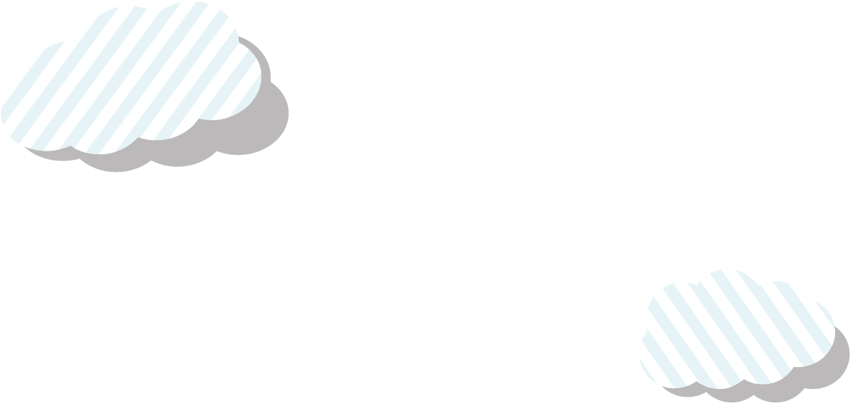 Cute Cartoon Clouds - Fork (1643x1067)