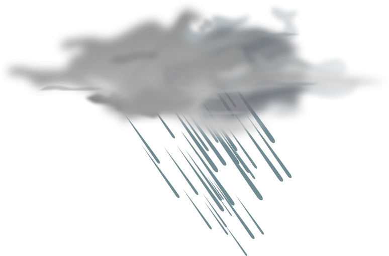 Rain Cloud Clipart - Heavy Rain Symbol (800x640)