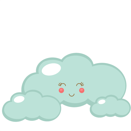 Pretty Cloud Cut File Svg Cutting File For Scrapbooking - Clipart Nuvem (432x432)