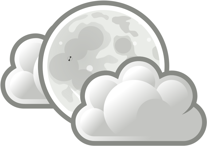 Clouds Clip Art 18, - Weather Few Clouds (958x958)
