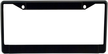 Black Metal License Plate Frame - Vehicle Registration Plate (500x588)
