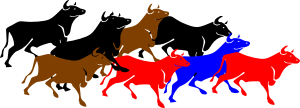 Stampede Clipart - Stampede Clipart (600x216)