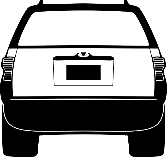 Car Silhouette Back Png (640x599)