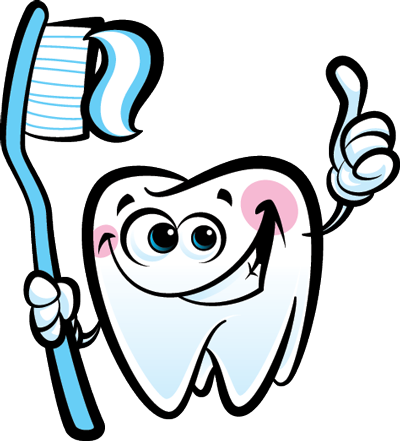 Dr Dina Molar Tooth - Happy Cartoon Teeth (400x441)