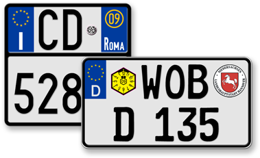 Motorcycle License Plates - Sign (477x355)