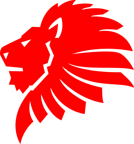 Red Lion Clip Art At Clker - Lion Wax Seal Stamp (552x594)