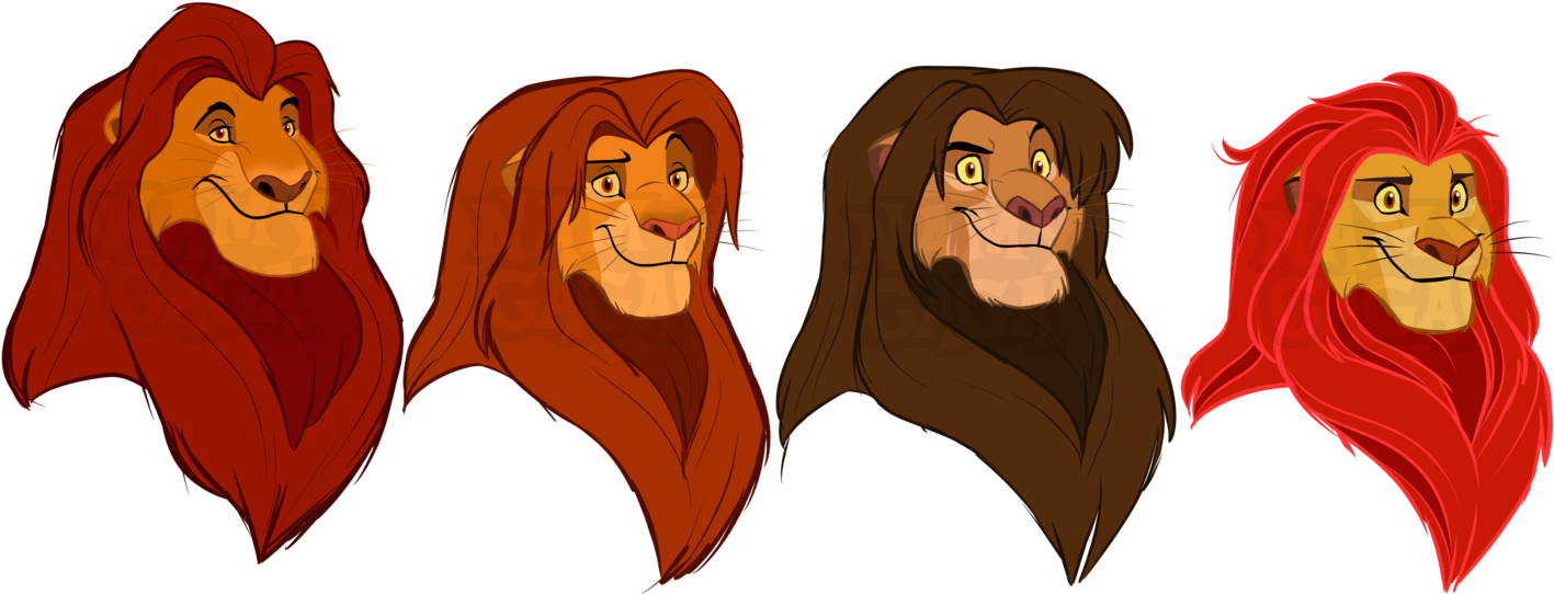 Tlk Royal Lions By Namygaga - Lion King All Lions (1441x554)
