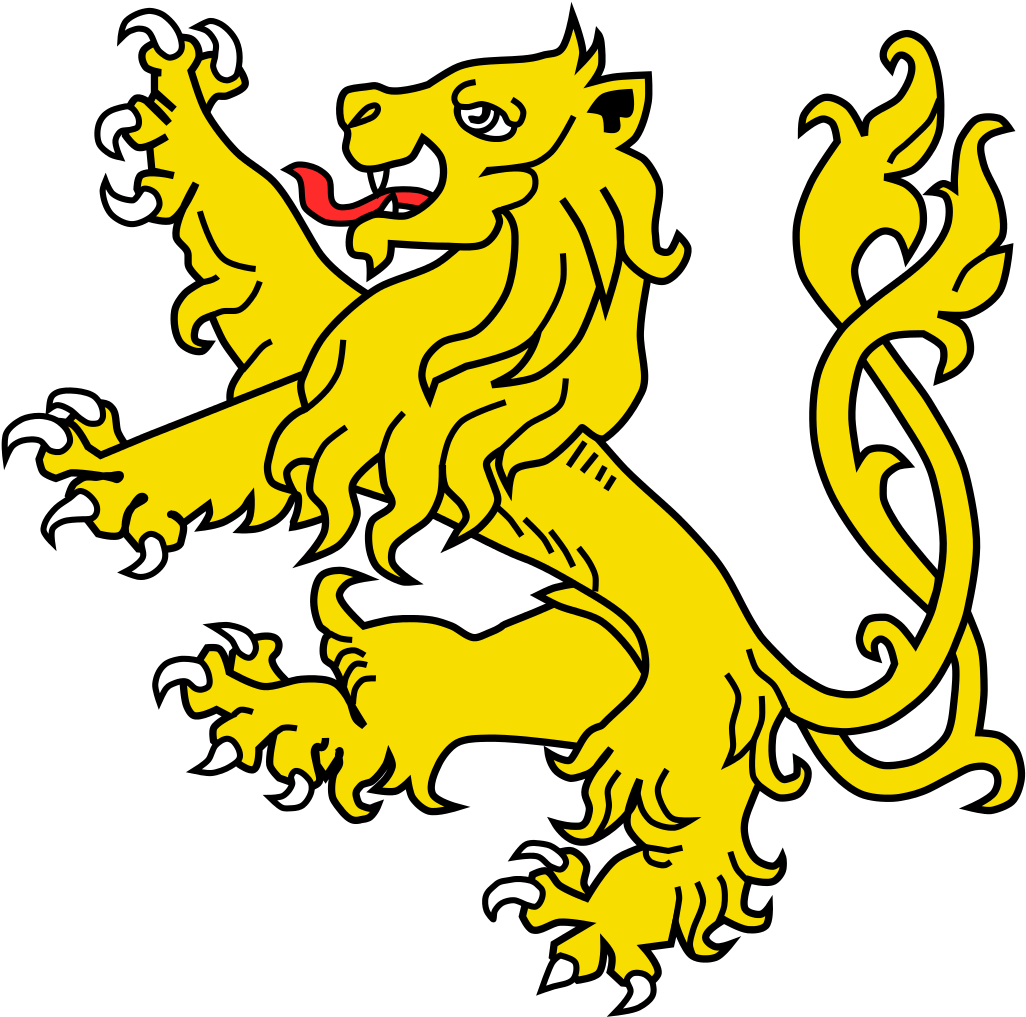 Lion Rampant Queue Saltire - Heraldry Lion Rampant Regardant (1036x1024)