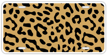 Leopard License Plate - Airsick Stencils Leopard Print Airsick Airbrush Stencil (350x350)