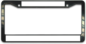 Black Plastic License Plate Frame - License Plate Frame (350x350)