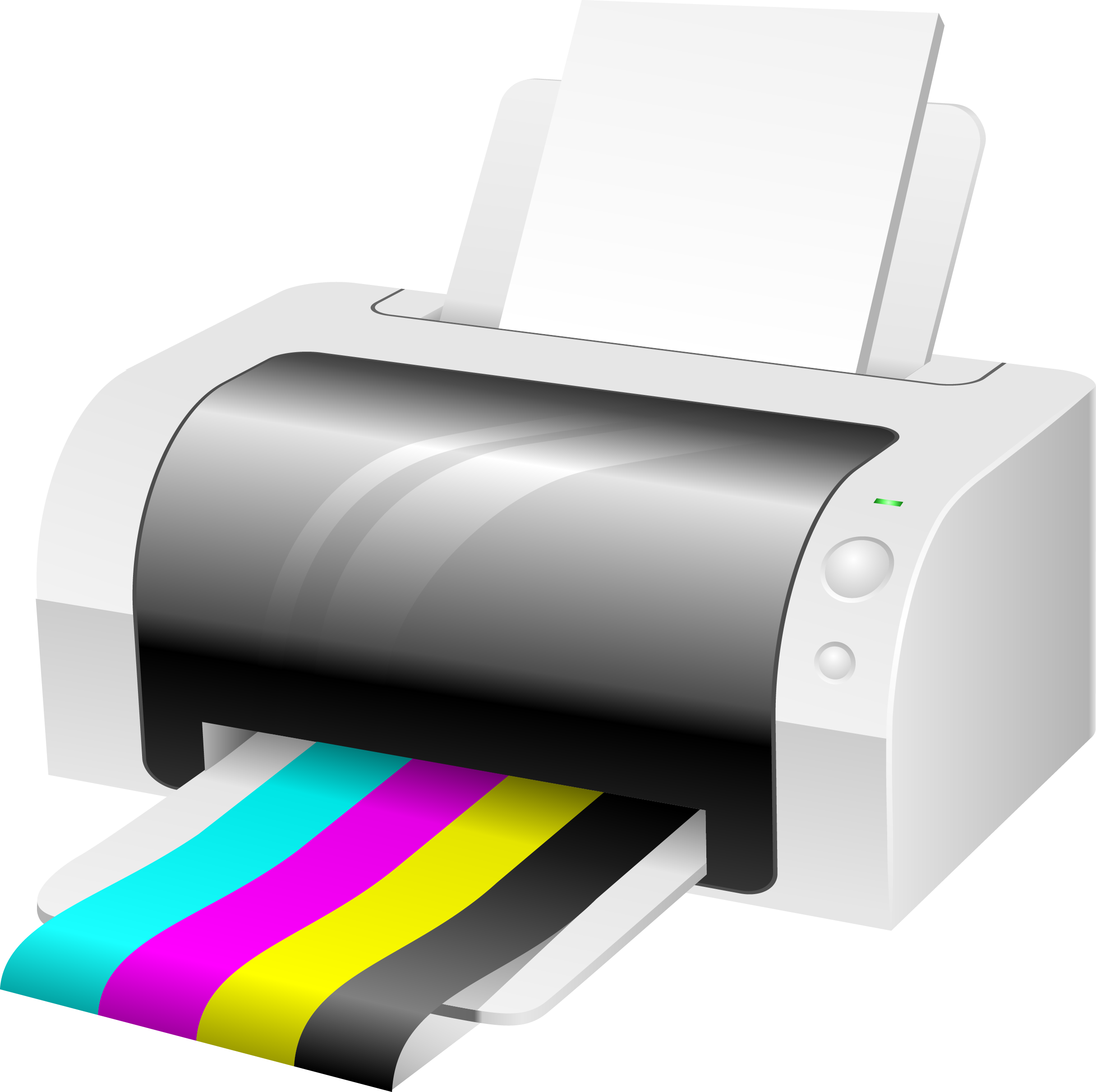 Printer Paper Cmyk Color Model Clip Art - Printing Vector (2430x2422)