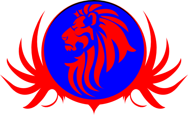 Red Lion Clip Art - Lion Clipart Black And White (600x368)