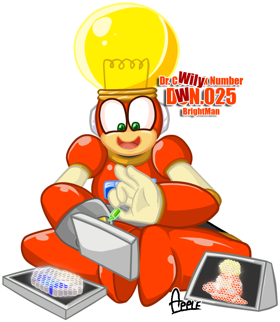 Dwn25 Brightman By Applesrockxp Dwn25 Brightman By - Mega Man Bright Man (960x1099)