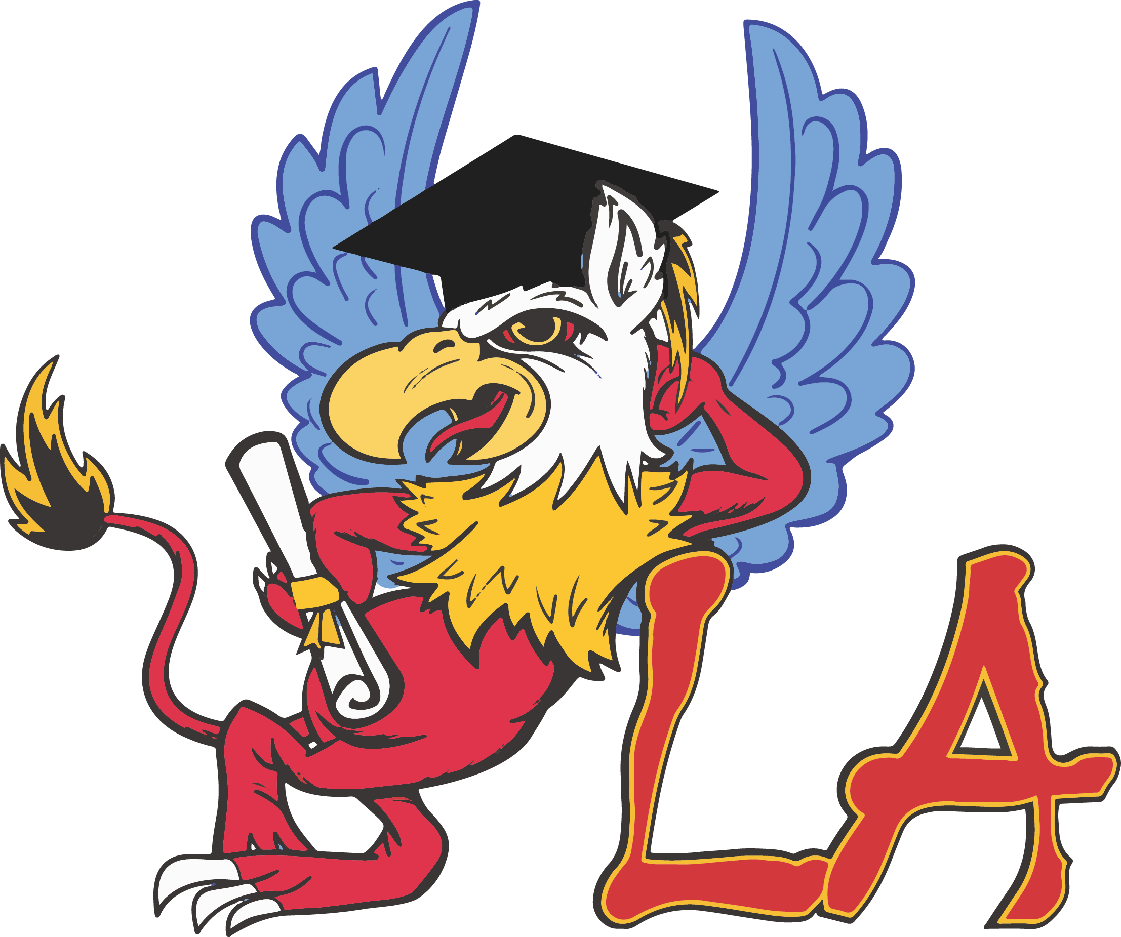 Griffin Graduate Mascot - Los Alamitos Griffin Transparent (2214x1851)