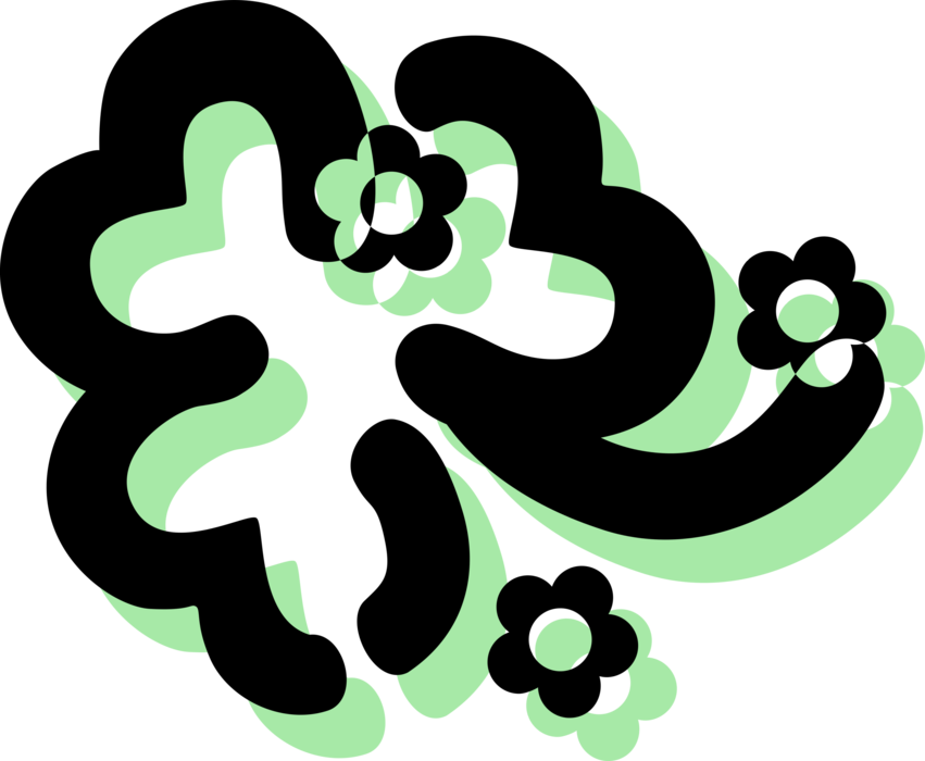 Vector Illustration Of St Patrick's Day Four-leaf Clover - Illustration (851x700)