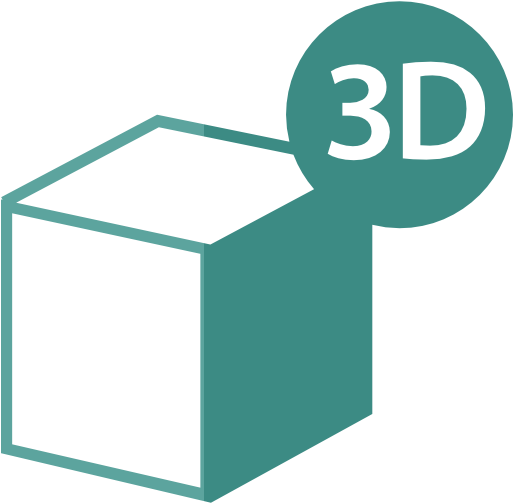 3d Printer Cube Symbol - Portable Network Graphics (512x512)