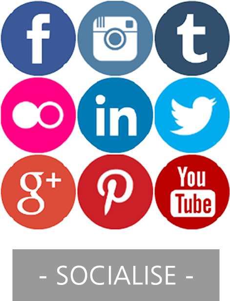 Social Media Marketing Clip Art - Social Networks Icons Round Png (700x700)