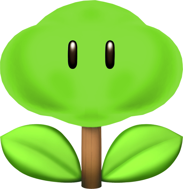 Tree Flower - Super Mario Fire Flower (618x637)