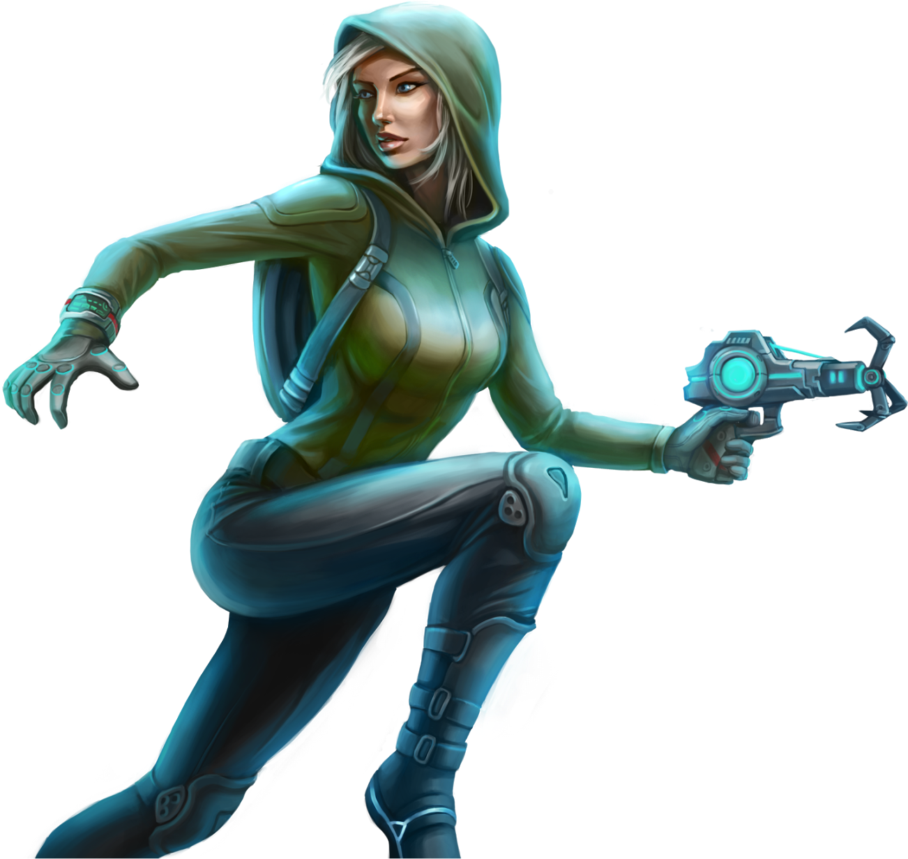 Female Thief Transparent Background - Thief Slot (1600x1546)