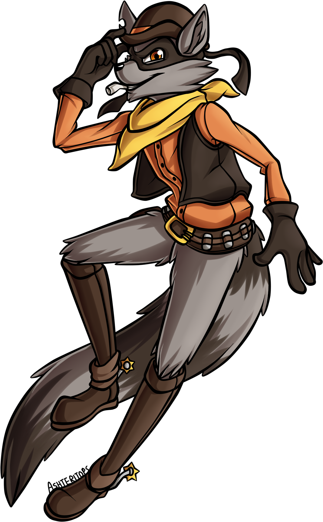 Fox Thief Mascot - Sly Cooper Tennessee Cooper (1211x1920)