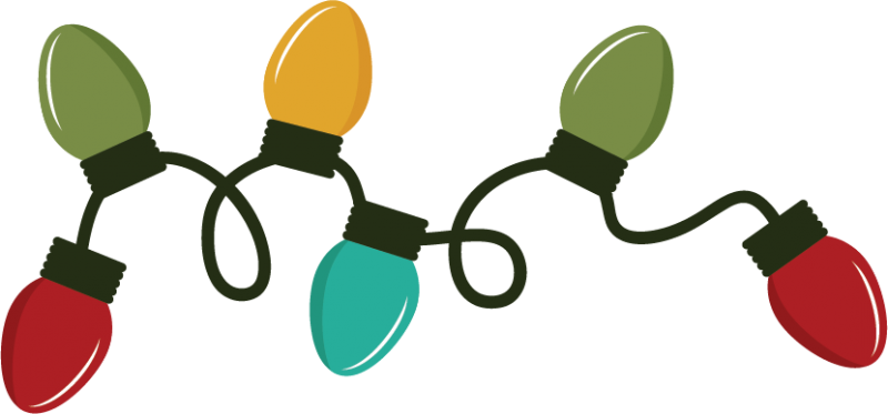 Christmas Lights Png File - Christmas Lights (800x373)