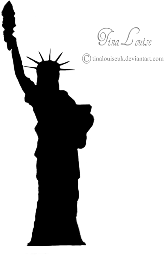 Statue Of Liberty Silhouette Clip Art - Black Silhouette Of Statue Of Liberty (894x894)