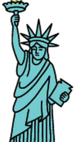 Statue Of Liberty Clipart Landmarks - Statue Clipart (640x480)