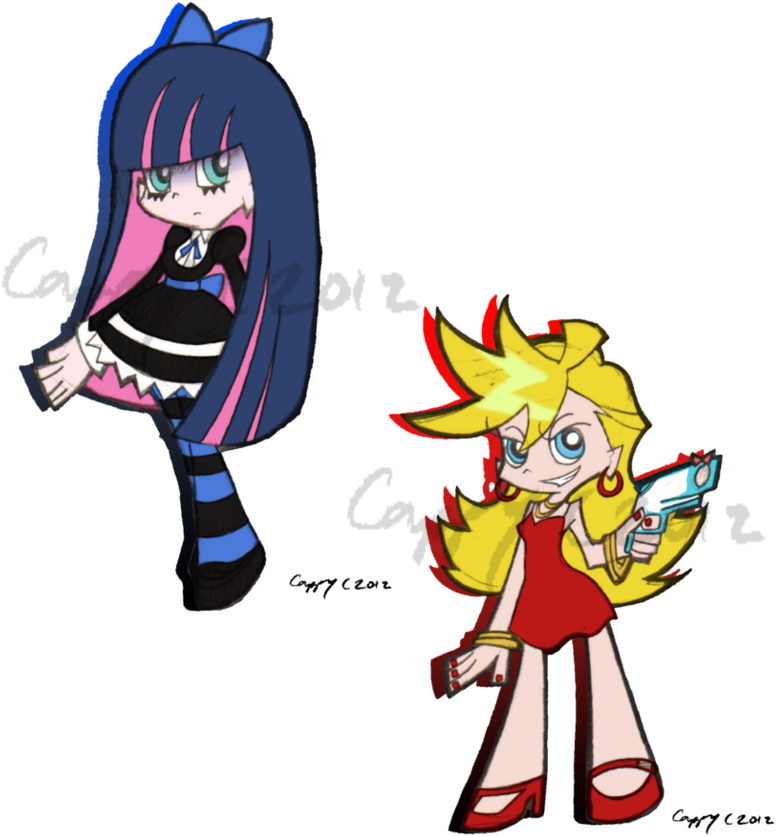 Style Practice Panty And Stocking By Cappy Code On - Panty & Stocking With Garterbelt (860x929)