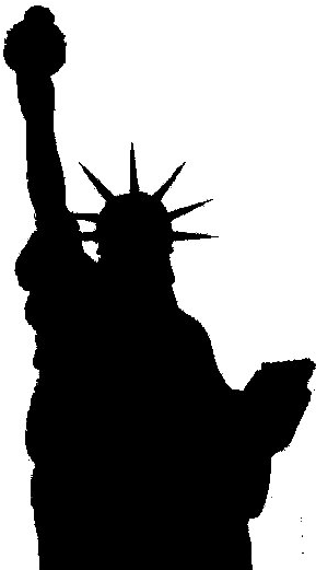 Index Of Imagesliberty - Statue Of Liberty Silhouette Png (300x528)