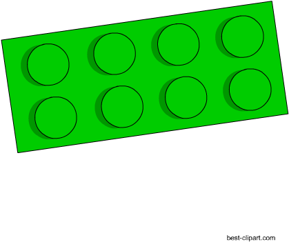 Free Green Lego Brick Clip Art - Circle (450x450)