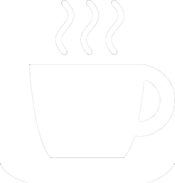 Benton Street Bakery Cafe - Cafe Icon White Png (570x595)