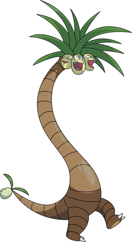 List Of All Shiny Pokemon For Kids - Exeggutor (435x800)