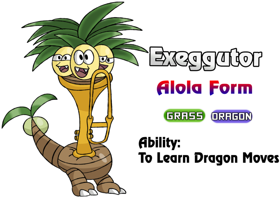Exeggutor Alola Form - Alola Form Exeggutor (1024x699)