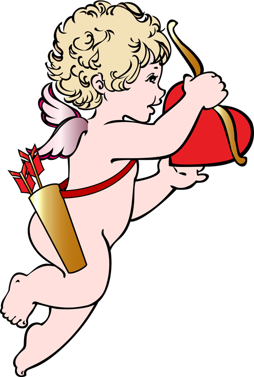 Free Cupid Clip Art - Valentines Cupid Clip Art (506x750)