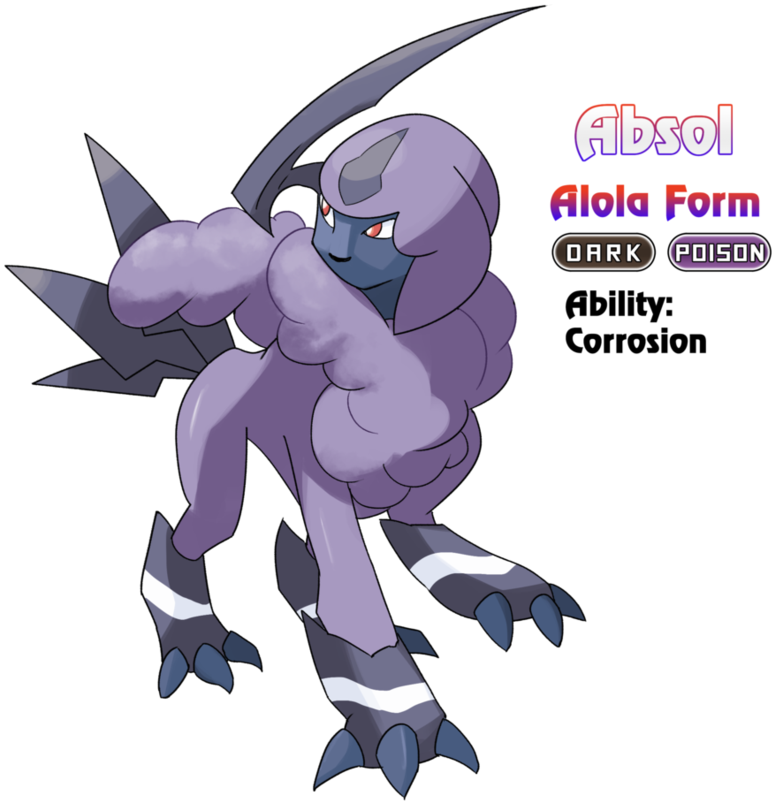 Absol - Pokemon Absol Alola Form (905x882)