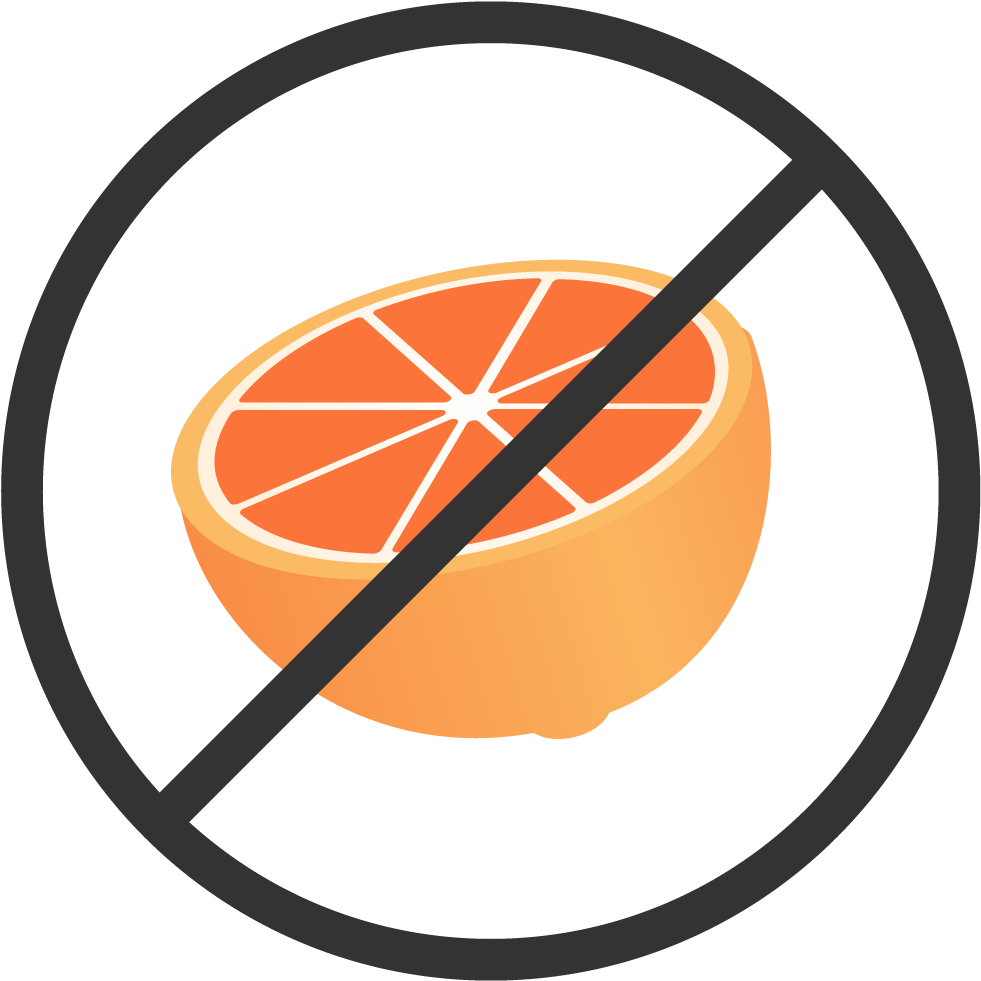 Avoid Grapefruit Or Grapefruit Juice While On This - No Grapefruit Juice With Meds (1250x1250)